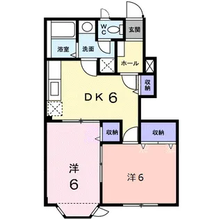 パルテールヒルズB【1階】の間取り
