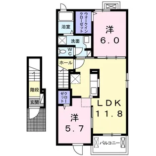 ノーヴァ EAST【2階】の間取り