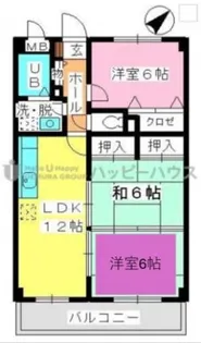 シャトレ天拝【7階】の間取り