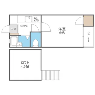 コーポサンクス【1階】の間取り