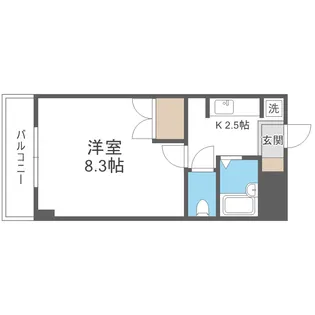 ウイングス学園通りN館【3階】の間取り