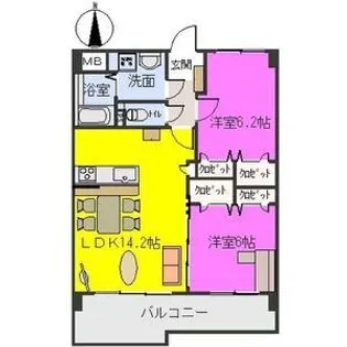 エクレール【2階】の間取り
