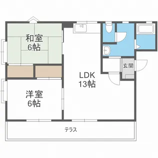 ハイランド【1階】の間取り