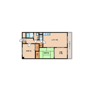 セトルヌーヴォ【4階】の間取り