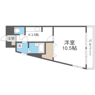 WIN二日市【4階】の間取り