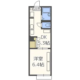 メイプルハイム【2階】の間取り