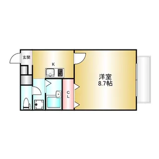 アムール三条【2階】の間取り