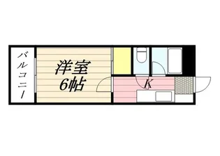 プレアール塔原東【4階】の間取り