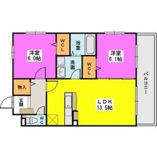 プロスペリティ【2階】の間取り