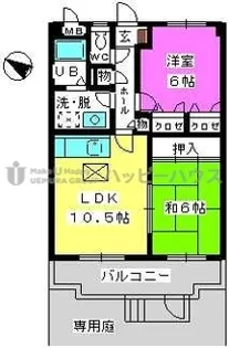 アネックスけやき通り【1階】の間取り