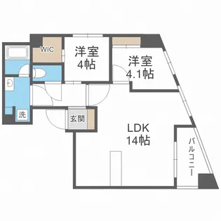 ARCBLISS二日市【7階】の間取り