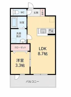スペリオーレ二日市【2階】の間取り