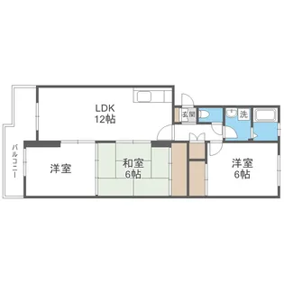 シティハイツ萩尾【2階】の間取り