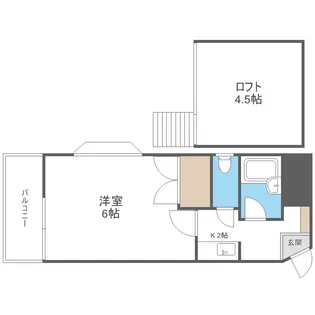 グランパレ二日市【1階】の間取り