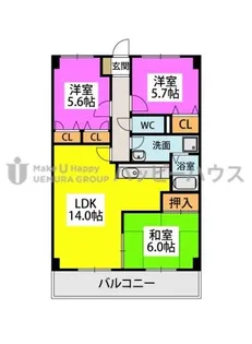 ディナスティⅧ【4階】の間取り