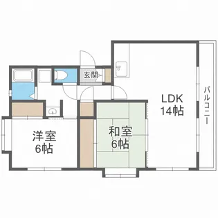 観世ハイツ【1階】の間取り