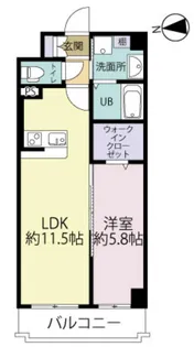 エルグランド二日市【3階】の間取り