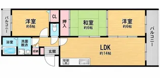 グリーンフィールド'95【2階】の間取り