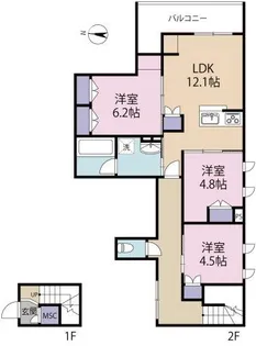 プリマベーラ【203号室】の間取り