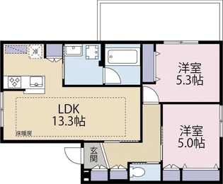 Felice KIT 下馬【202号室】の間取り