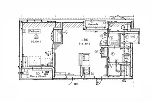 アプリコットフィズ【201号室】の間取り