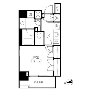 ナビウスプレリア東日本橋【7階】の間取り