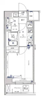 レーヴ横浜花月園前ステーションID【3F01号室】の間取り