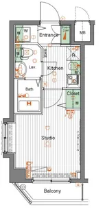 ガーラ大井町ゼームス坂上【204号室】の間取り