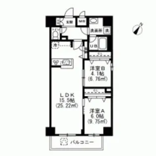 皐月レジデンス【7階】の間取り