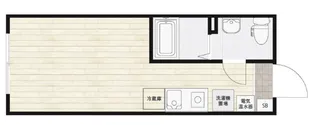 COCOFLAT 蒲田【4F02号室】の間取り