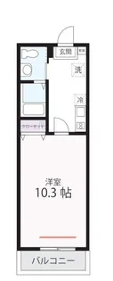 ハーミットクラブハウスピュアプレズン【3階】の間取り