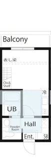 ハーミットクラブハウス コルドⅡ【1階】の間取り