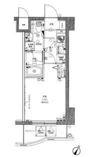グリフィン横浜・ベイグランデ壱番館【5階】の間取り