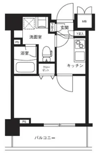 メインステージ横濱ポートサイド【2階】の間取り