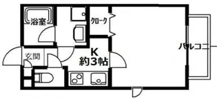 第二ニューツルミメゾン【1F02号室】の間取り
