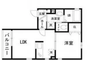 メゾンクローバー【2階】の間取り