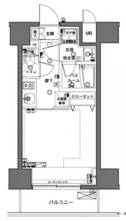ZOOM横浜【6階】の間取り