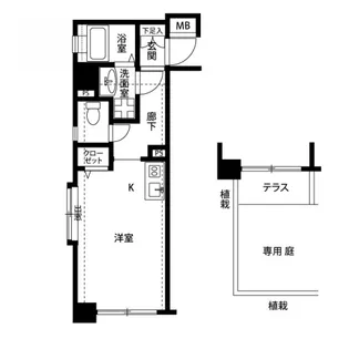プレール中延【1階】の間取り