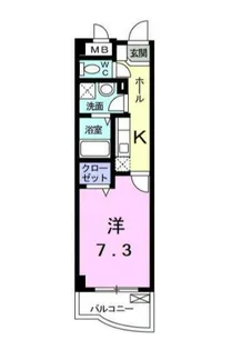 フェリーチェ宮崎台【204号室】の間取り