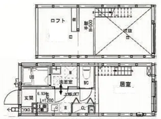 GrandT’sKIKUNA【102号室】の間取り