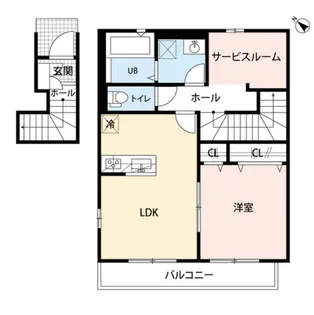 アムールM【2階】の間取り