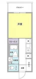AXIS元住吉【1F01号室】の間取り