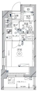 クレイシア新横浜【6階】の間取り