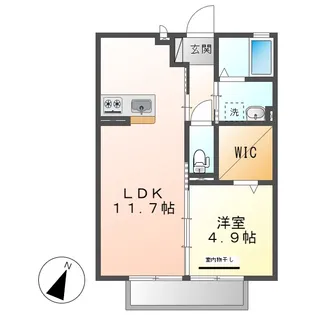 ミーテ・レーテ羽島【2階】の間取り
