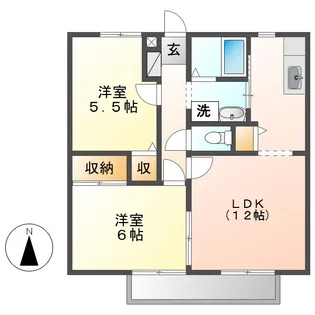 サンエクセルA【1階】の間取り