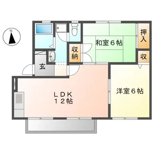 ボナール平松【2階】の間取り