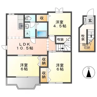 メープルピュア【2階】の間取り