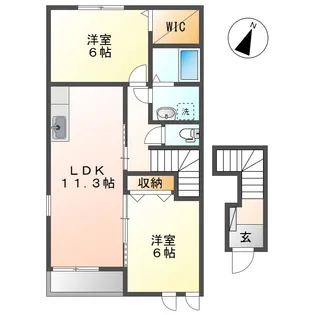 かるむ【2階】の間取り