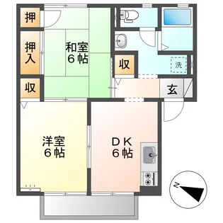 ジョイコート【2階】の間取り