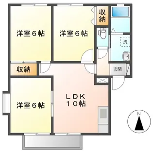 ハイグランスA【1階】の間取り